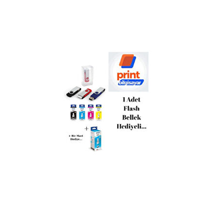 Epson T664 / L1300 Orjinal Mürekkep Takımı +1 Mavi Hediyeli Flash Usb Bellek Hediyeli