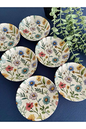 Flora 6'lı Yuvarlak Çerezlik Reçellik