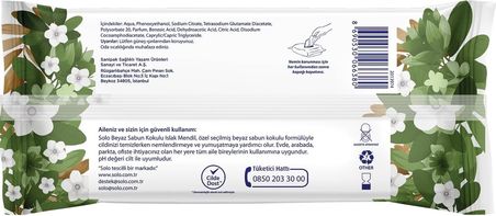 Solo Islak Havlu Beyaz Sabun Kokulu (270 Yaprak) Bebek Kullanımına Uygun