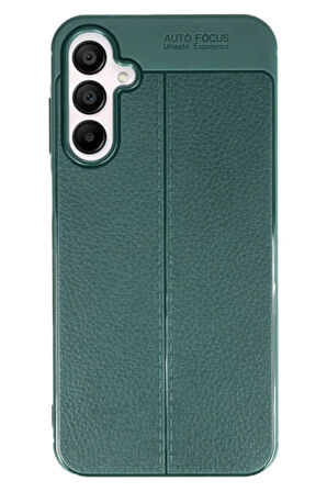 Samsung A16 UyumluDeri Görünümlü Tam Koruma Şık Kılıf Case