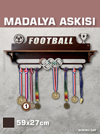 FUTBOL Sporcu Madalya Askısı L / Football Sporcu Ödül Duvar Askılı Madalyalık / Madalya Tutucu