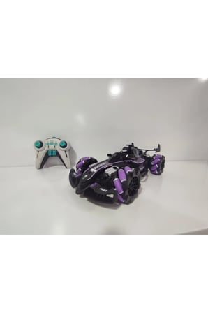 28 Cm 2.4 Ghz Motor Sesli, Buharlı, Yan Giden, 360 Derece Dönen,yüksek Hızlı, Şarjlı Araba (MOR)