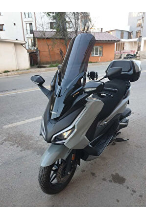 Honda Forza250 Siperlik Ön Cam 2021 2024 Model 63cm Siyah Renkli 4mm UZUN CAM