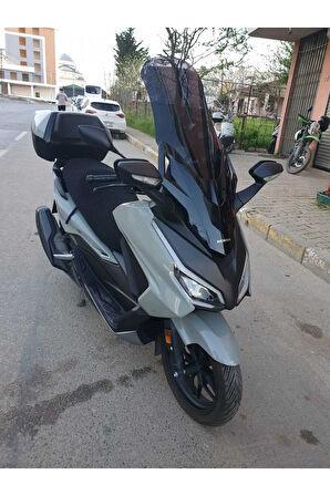 Honda Forza250 Siperlik Ön Cam 2021 2024 Model 63cm Siyah Renkli 4mm UZUN CAM