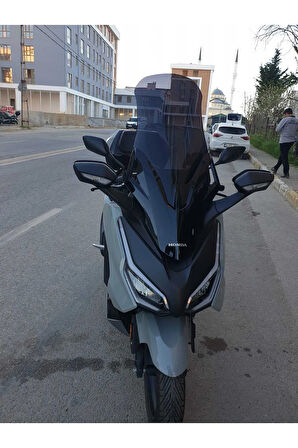 Honda Forza250 Siperlik Ön Cam 2021 2024 Model 63cm Siyah Renkli 4mm UZUN CAM