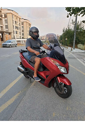 Honda Forza300 Siperlik Ön Cam 2014-2017 Elcikli 78cm Açıkfüme Renkli 4mm UZUN CAM