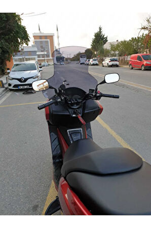 Honda Forza300 Siperlik Ön Cam 2014-2017 Elcikli 78cm Açıkfüme Renkli 4mm UZUN CAM