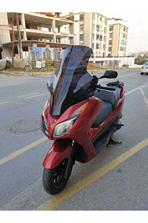 Honda Forza300 Siperlik Ön Cam 2014-2017 Elcikli 78cm Siyah Renkli 4mm UZUN CAM