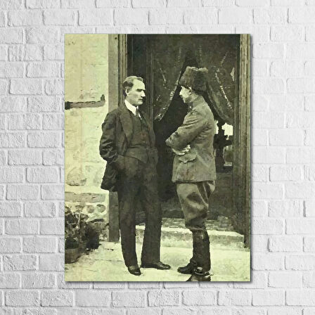 Atatürk Fotoğrafları Tablo 13 x18 Cm 10 lu Ahşap Tablo Seti