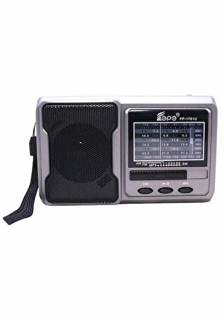 Fm Radyolu Bluetoothlu Şarjlı Cep Radyosu + El Feneri Fp-1781Bt