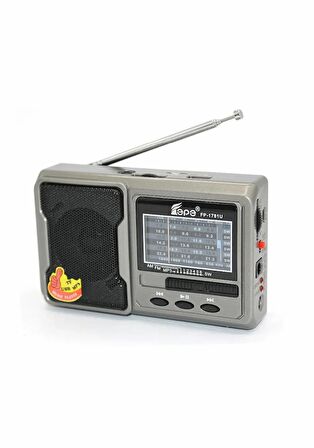 Fm Radyolu Bluetoothlu Şarjlı Cep Radyosu + El Feneri Fp-1781Bt