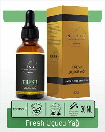 Nioli Fresh Esansiyel Uçucu Yağ Buhurdanlık Yağı Aromaterapi Yağı 30 ML