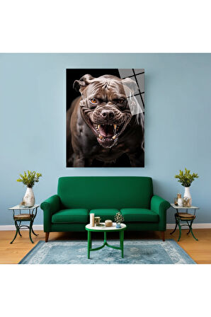 Kurt Cam Tablo | Dayanıklı Temperli Cam | Uluyan Kurt Cam Tablo