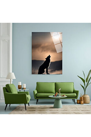 Kırmızı Gözlü Kurt | Dayanıklı Temperli Cam