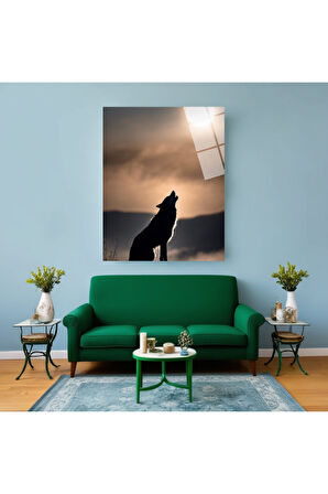 Kırmızı Gözlü Kurt | Dayanıklı Temperli Cam