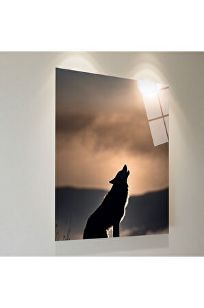 Kırmızı Gözlü Kurt | Dayanıklı Temperli Cam