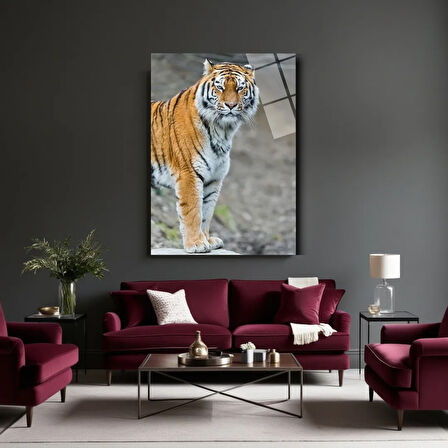 Dala Tutunan Kurbağa Cam Tablo | Dayanıklı Temperli Cam