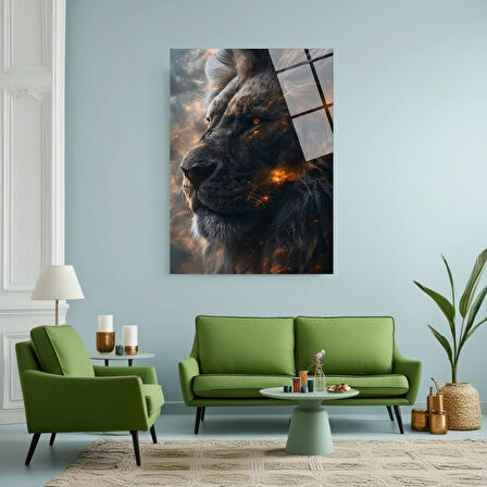 Kurt Cam Tablo | Dayanıklı Temperli Cam | Uluyan Kurt Cam Tablo