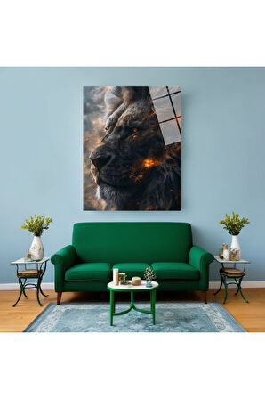 Kurt Cam Tablo | Dayanıklı Temperli Cam | Uluyan Kurt Cam Tablo