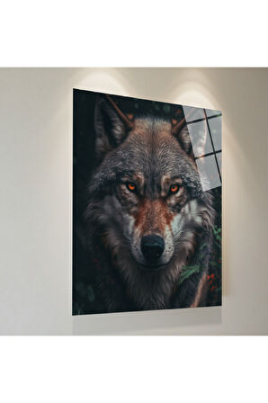 Kurt Cam Tablo | Dayanıklı Temperli Cam | Uluyan Kurt Cam Tablo