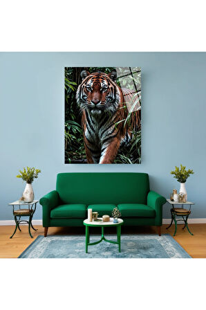 Sibirya Kurdu Cam Tablo | Dayanıklı Temperli Cam