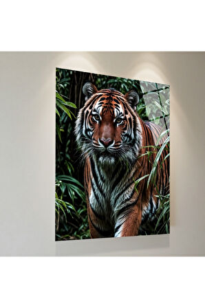 Sibirya Kurdu Cam Tablo | Dayanıklı Temperli Cam