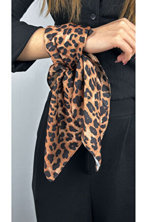 Leopar Desen, Fular 32, 56cmx56cm