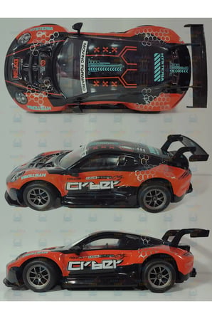 46 Cm 2.4 Ghz Büyük Boy Full Fonksiyon Yüksek Hızlı Şarjlı Drift Araba (TURUNCU)