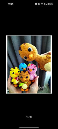 Amigurumi katuri oyuncak kuş sülün katuriler 