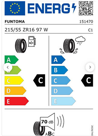 Funtoma 215/55 ZR16 97W Reinf. Roadfun Sport Oto Yaz Lastiği ( Üretim Yılı: 2025)
