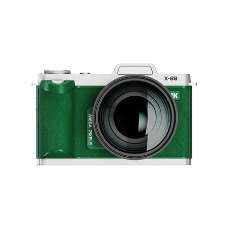 X88 Retro Dijital Fotoğraf Makinesi 4K 64MP 3,0 İnç 180 Derece Döner Ekran Makro ve Geniş Açı Lensli