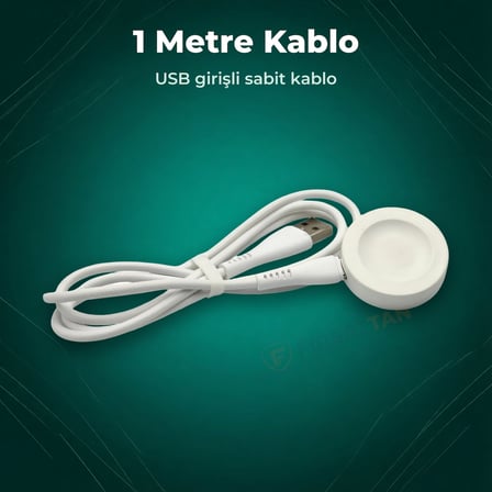 YS-GT3 Manyetik Akıllı Saat Şarj Aleti USB Kablolu 1 Metre Huawei Watch GT 3 ile Uyumlu