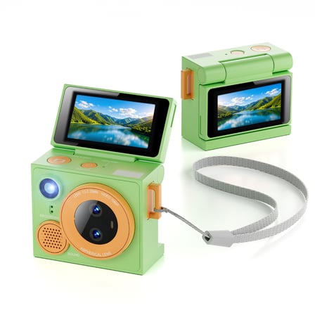 G13 Pro Mini Kamera 1080P Çift Lens Döner Ekranlı Kompakt Dijital Fotoğraf Makinesi Selfie