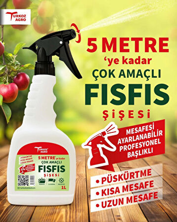 Turkoz Sprey Çok Amaçlı Bahçe Temizlik Bitki İlaçlama Fısfıs – 1 Litre
