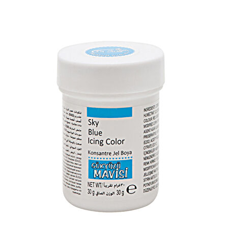 Konsantre Jel Gıda Boyası 30 gr - Gök Mavi