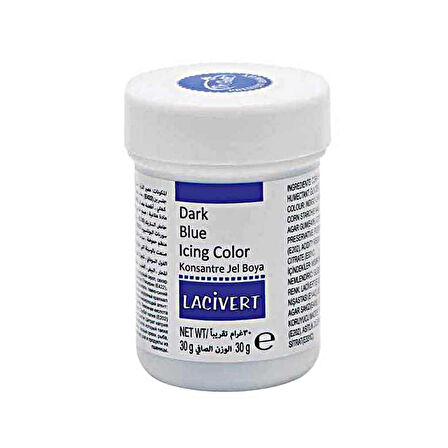 Konsantre Jel Gıda Boyası 30 gr - Lacivert
