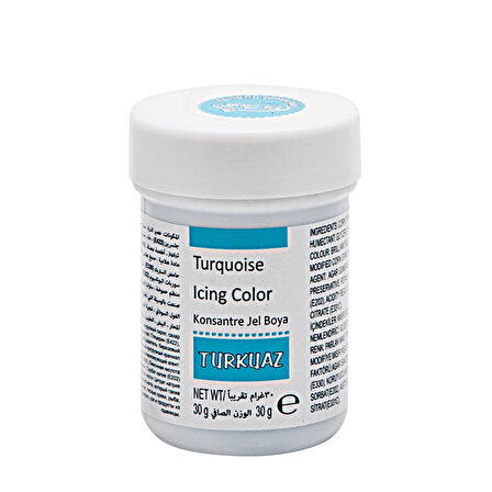 Konsantre Jel Gıda Boyası 30 gr - Turkuaz