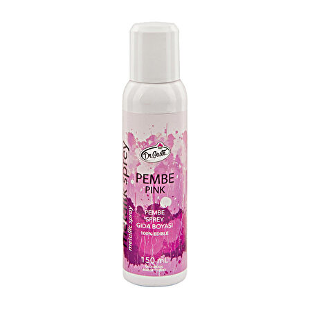 Dr Gusto Metalik Sprey Gıda Boyası 250ml - Pembe
