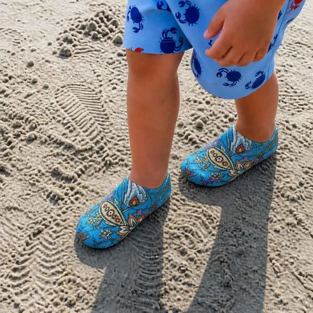 GrippToes Kaymaz Damla Tabanlı Deniz&Havuz Çorabı  L1