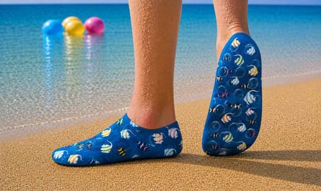 GrippToes Kaymaz Damla Tabanlı Deniz&Havuz Çorabı  R1