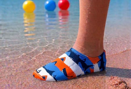 GrippToes Kaymaz Damla Tabanlı Deniz&Havuz Çorabı  T1