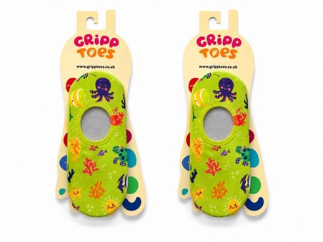GrippToes Kaymaz Damla Tabanlı Deniz&Havuz Çorabı  M2