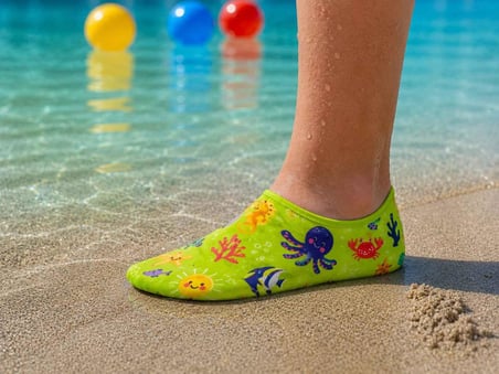 GrippToes Kaymaz Damla Tabanlı Deniz&Havuz Çorabı  M2