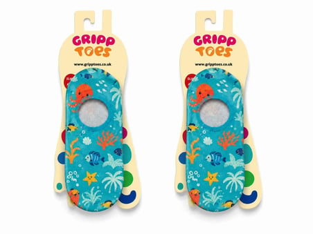 GrippToes Kaymaz Damla Tabanlı Deniz&Havuz Çorabı  N2