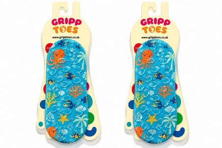 GrippToes Kaymaz Damla Tabanlı Deniz&Havuz Çorabı  N2