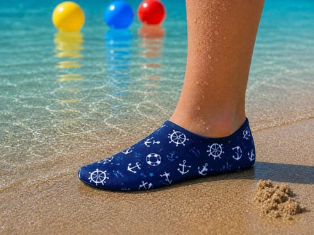 GrippToes Kaymaz Damla Tabanlı Deniz&Havuz Çorabı  P2