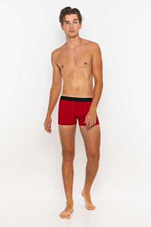 Redowl Baykuş Baskılı Boxer-Kırmızı-S