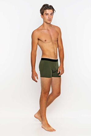 Redowl Baykuş Baskılı Boxer-Haki-S