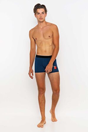 Redowl Baykuş Baskılı Boxer-İndigo-XXL