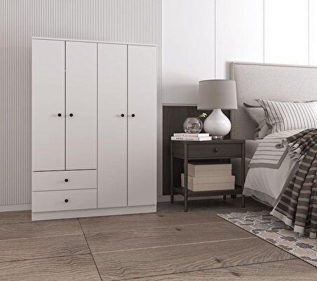 Berlin Gardırop 002 - Çekmeceli - Kapaklı 